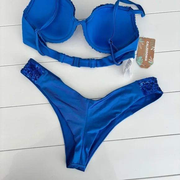 Calzedonia Blue Sequin Bikini Set🦋🐳 - Picture 11 of 14
